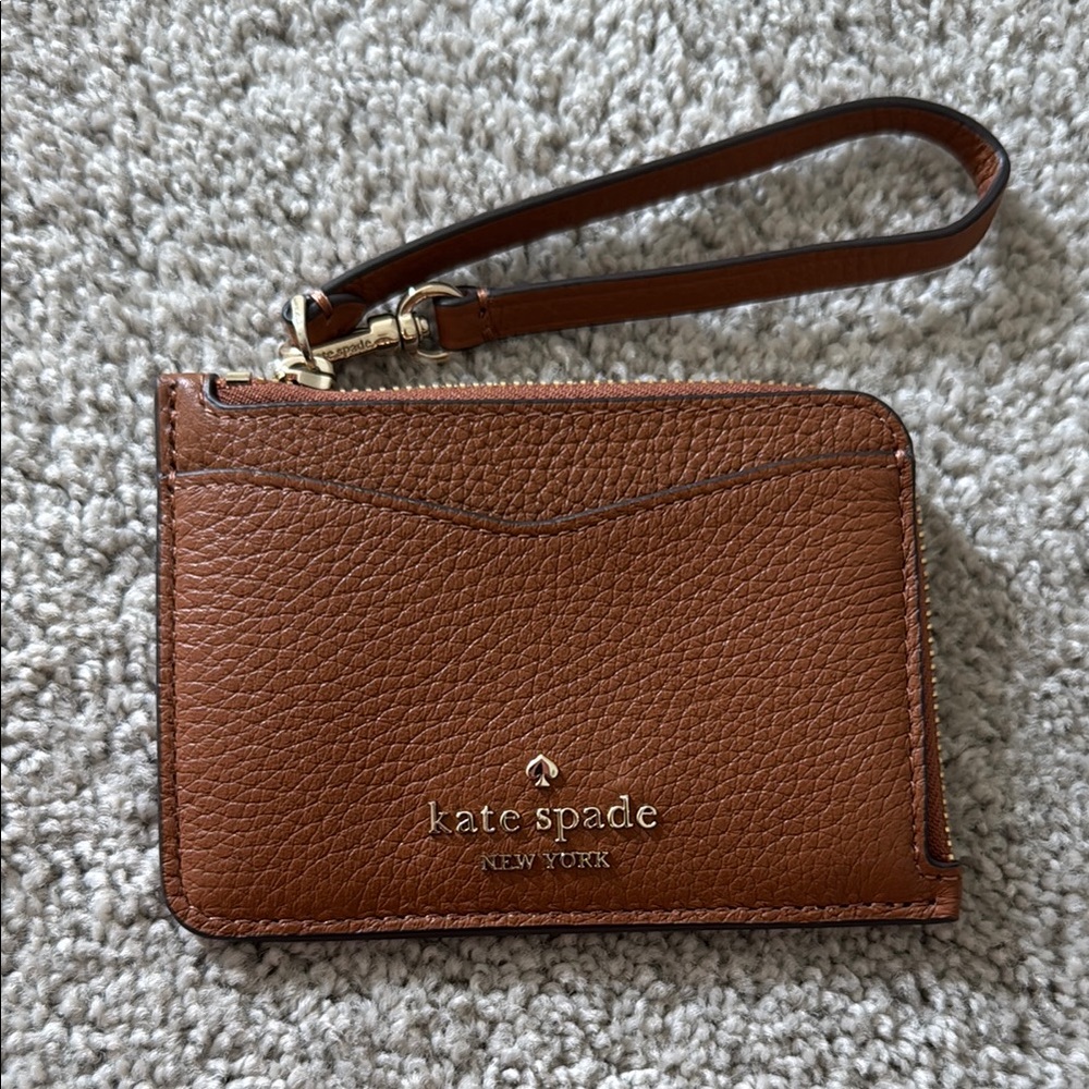 Kate Spade Brown Leather Wristlet